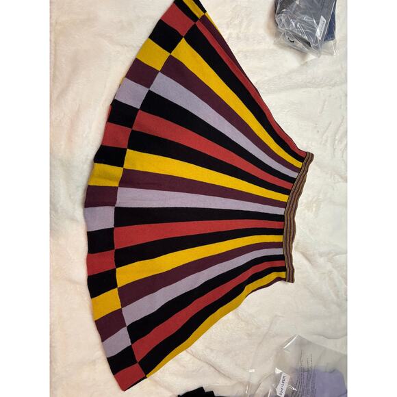 Viola Multi Color Striped Knit Skirt - Picture 3 of 5